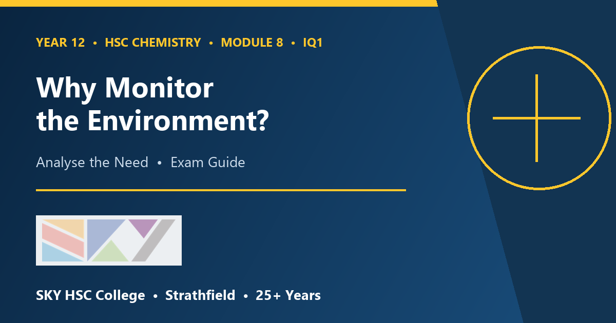HSC Chemistry Module 8: Analyse the Need for Monitoring the Environment — The Complete Exam Guide - HSC study tips and tutoring insights from SKY HSC College